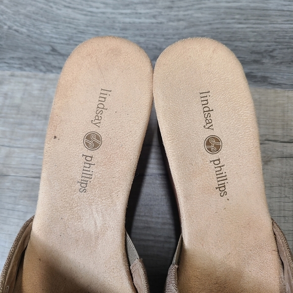 Lindsay Phillips open toe wedge sandal Size 9.5 - Picture 4 of 10